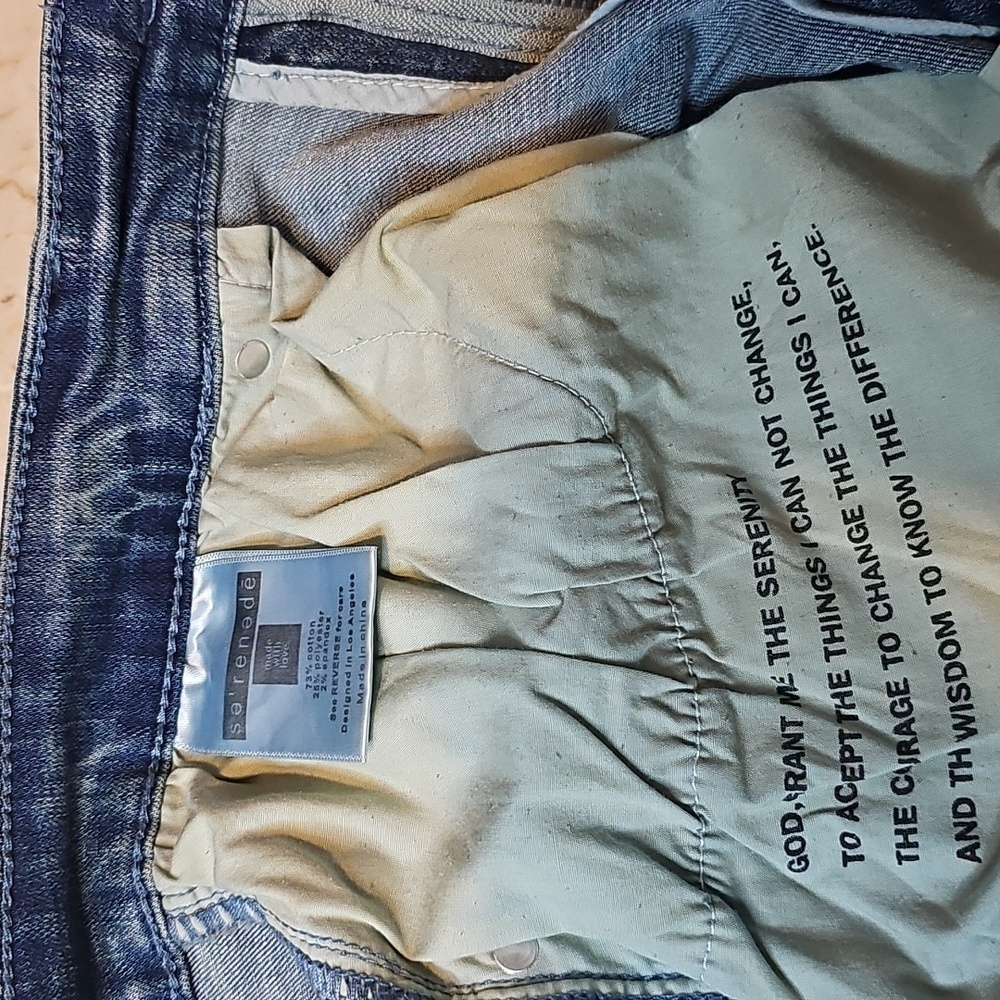 Serenede Mens Stretch Skinny Distressed Paint Splatter Light Wash Denim Jeans 34 - Picture 9 of 9